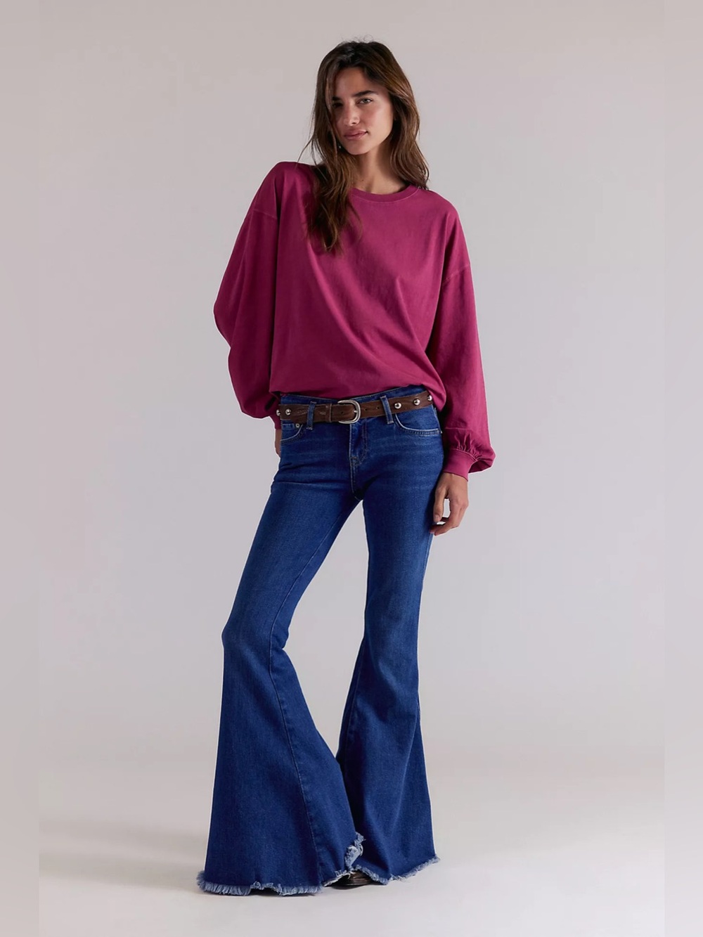 We The Free Free People Empire Flare Jeans Size 24 NWT $98